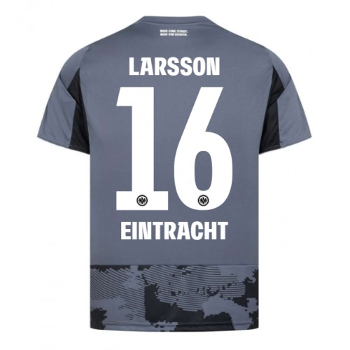Stroje piłkarskie Eintracht Frankfurt Hugo Larsson #16 Koszulka Trzeciej 2025-26 Krótki Rękaw